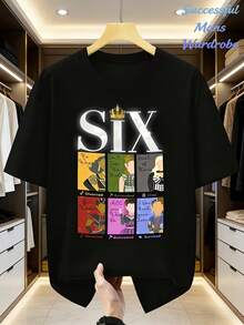 Dam Unisex T-Shirt Six Queens Musical 100 % Bomull, Mjuk, Oumbärlig För Avslappnad Streetwear Oavsett Säsong, Mångsidig Stil För Alla årstider, Prisvärt Vardagsbruk Och Perfekt Present Till Fans Och Vänner - 220G, Lös Och Bekväm. - Back - View 6