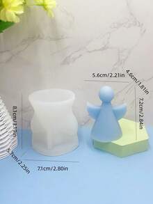 欧式3D天使造型硅胶模具，DIY手工礼品装饰摆件模具 - A-白色 - 查看 2