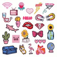 21PCS Planet Iron On Patches, Sew On Embroidered Applique Repair Patch DIY Crafts Projects For Clothing Jacket Jeans Pants Dress Backpack Hat Decorations Gifts - Multicolor - View 4