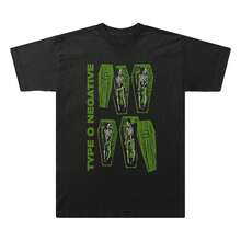 Camiseta unisex de manga corta, Camiseta Type O Negative Coffins, Talla Grande, Playeras negras hombre, spiderman, ,  mujer, romwe men, boho chic, regalos para maestras, camiseta para mujer, conjuntos curvy para mujer, y2k - Negro - Ver 1