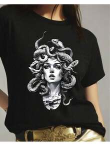 Women T-Shirts - Black - View 1