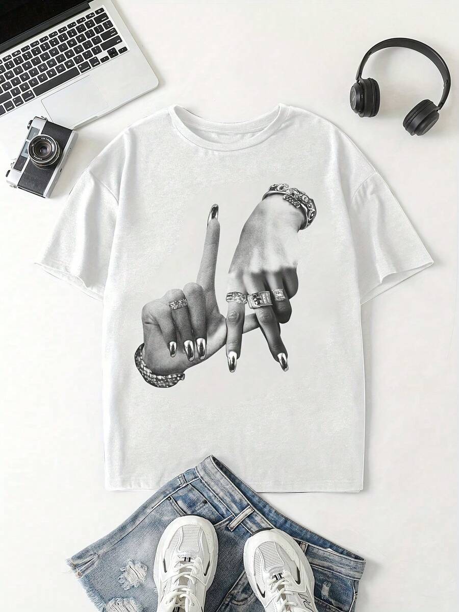 Women T-Shirts - White - View 1