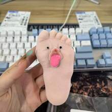 1 pieza Juguete blando y esponjoso con lengua sacada, juguete antiestrés de rebote lento y suave, súper suave y lindo - Multicolor - Ver 8
