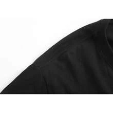 Playera de mujer 100% algodón manga corta ajustada estilo 90s casual verano - Negro - Ver 4
