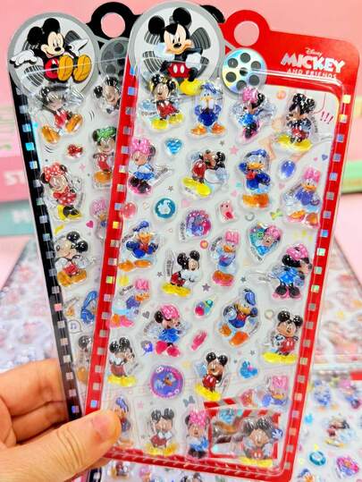 Disney 儿童奖励礼品、Gukka贺卡礼品包装封口装饰、日本动漫周边、儿童3D/DIY贴纸、挤压放松减压贴纸、卡通贴纸（部分款式可能存在色差，随机发货）