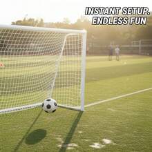 1pc High-Quality Multipurpose Soccer Goal Net, Durable Heavy-Duty Polyethylene Soccer Net, Standard Size Suitable For Backyard Play, Sports Training, Competition And Outdoor Activities, Tear-Resistant Waterproof Mesh, Long-Lasting Outdoor Use - Multicolor - View 3
