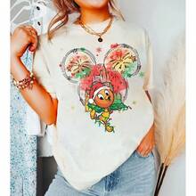 Walt  World Orange Bird Cistmas Ligh , Watercolor  stle - Blanco - Ver 1