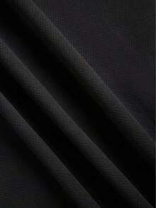 Camiseta deportiva informal playeras de hombre manga corta suelta sencilla transpirable para verano estampado escalador de rocas cómoda holgada estilo moda urbana nacional envio - Negro - Ver 5