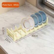 Rejilla ajustable para secar platos, adecuada para cajones de gabinete, estante de almacenamiento de utensilios de cocina, aplicable a encimeras y cajones de cocina - Ver 15