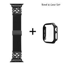 Bộ dây đeo và vỏ đồng hồ co giãn kiểu nút thắt Celtic với khóa từ tính tương thích với Apple Watch, dây đeo kiểu nút thắt Trung Quốc tương thích với 38mm 40mm 41mm 42mm 44mm 45mm 46mm 49mm dành cho nam và nữ, dây đeo co giãn bằng nylon có thể điều chỉnh và tháo nhanh. - Dây đeo & Hộp đựng - Xem 13