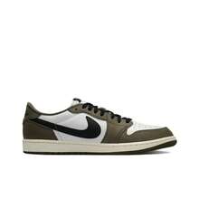 Nike Jordan Air Jordan 1 Retro Low OG With The "Reverse Swoosh" Colorway, Stylish And Comfortable Low-Top Retro Basketball Shoes, Unisex, Olive Green. - HQ6998-200 - Xem 2