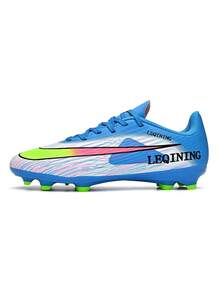 Giày bóng đá/bóng bầu dục Assassin Unisex 17 kiểu, đế đinh FG, thoáng khí, nhẹ, chống trơn trượt, phù hợp với sân cỏ nhân tạo, giày bóng đá 5 người cho các trận đấu và tập luyện chuyên nghiệp. - Màu xanh lam - Xem 2