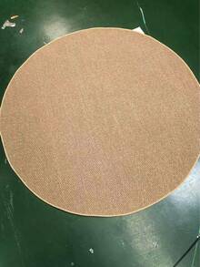1pc, Machine Washable Premium Faux Sisal Round Decorative Rug, Faux Cat Paw Design, TPR Non-Slip Bottom, Anti-Slip, Wear-Resistant, Foldable And Easy To Store, Living Room Rug, Coaster, Available In Various Sizes, Bedroom Rug, Bedside Rug, Bathroom Rug, Simple Stylish And Elegant, Suitable For Various Scenes And Daily Use, Theme Party, Suitable For Kitchen, Bathroom, Living Room, Dining Room, Study, Bedroom And Other Entryway Decor - Camel - View 12