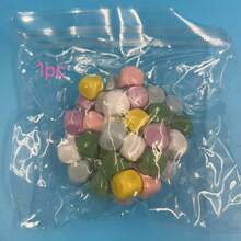 1个软萌神奇木质减压球，手工DIY感官解压玩具，青少年及成人理想礼物，适合居家、办公、派对使用 - 彩色 - 查看 13