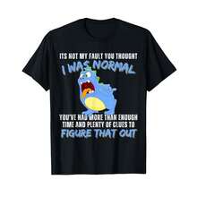 Camiseta unisex de manga corta, No es mi culpa que pensaras que era un monstruo normal y divertido, playeras hombre, spiderman, ,  mujer, romwe men, boho chic, regalos para maestros, camiseta de mujer, atuendos curvos para hombre, y2k. - Negro - Ver 6