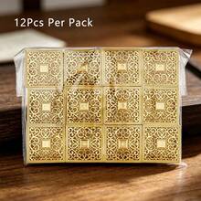 12Pcs Oriental Palace Style Metal Jewelry Box, Retro Vintage Jewellery Organizer, Desktop Dresser Small Items Storage Container, Home Decor Ornament - 12PCS - View 9