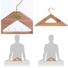 Woodlore Colgador para Atar hasta 40 Corbatas - Natural - Ver 1