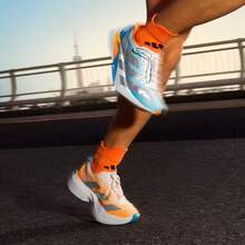 Adidas Giày thể thao ADIZERO ADIOS PRO 4, giày chạy bộ tập luyện unisex. - Cam/Xanh dương/Bạc - Xem 2
