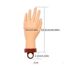 Soft & Flexible Nail Art Practice Hand Model With Adjustable Desktop Stand, Realistic Simulation Hand Model For Professional Nail Salon, Suitable Tool For Nail Art Practitioner - Multicolor - View 10