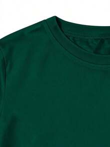 Camiseta de Mujer Oversize con Estampado Gráfico Retro de la Torre Eiffel de París, Diseño de Paisaje Urbano Francés, Uso Diario Casual, Corte Holgado, Lavable a Máquina, Elegante Top para Mujer | Top Casual para Uso Diario - Verde bambú - Ver 3