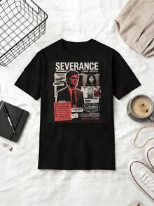 Severance Lumon Industries Graphic T-Shirt Mark Scout MDR Department Fan Apparel - Black - View 6