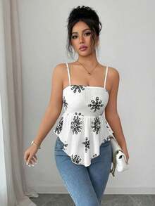 Elegante camiseta sin mangas de línea A con estampado de copos de nieve en color albaricoque, adecuada para uso diario, bodas, galas, viajes al trabajo, fiestas de graduación, vacaciones, citas, fiestas, Halloween, Navidad, Año Nuevo, Acción de Gracias, bodas - Blanco y Negro - Ver 5
