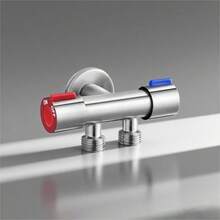 Thickened Anti-Explosion Angle Valve, 1/4" Universal Installation Interface, Sealed Leak-Proof, Water Supply Control For Kitchen, Bathroom, Balcony, Suitable For Water Heater, Toilet, Washing Machine - Popularity - View 13