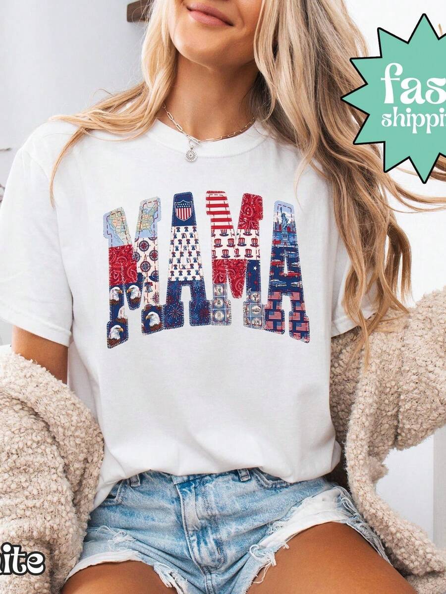 Camiseta para mamá, Camiseta minimalista para mamá, Camiseta moderna para mamá, Camiseta vintage con estampado para mamá, Regalo para mamá, Camiseta de maternidad, Camiseta suave e informal. Camiseta unisex de algodón puro de 220 g. Peso ideal para todas las estaciones, adecuada tanto para hombres como para mujeres. Tejido duradero de alta calidad, suave al tacto y de larga duración. Parte superior transpirable. Adecuada para la primavera y el verano de las mujeres, vacaciones, Día de la Madre, Día de la Independencia. - Blanco - Ver 1