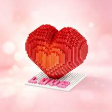 Bộ xếp hình trái tim bằng đào, quà tặng thủ công tự làm cho Ngày Valentine, Sinh nhật, Bạn gái, Bạn thân, vật trang trí bàn làm việc giảm căng thẳng chất lượng cao. - Nhiều màu - Xem 3