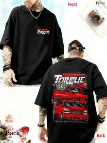 Camiseta 100% algodón doble cara Project Torque (estilo racing de coches) para hombres y mujeres en  Shop Camiseta de coche camiseta casual camiseta de estilo moderno - Negro - Ver 10