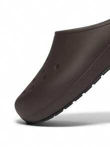 Giày Crocs nam và nữ, mẫu mới mùa hè 2026: Dép bít mũi Crocs Classic Quiet Clog nhẹ và thoải mái 209968-206 - Cà phê nâu - Xem 6
