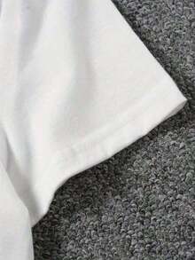 Camiseta con estampado californiano de verano 2026, camiseta para mujer, holgada y suave, adecuada para uso diario, conjuntos de vacaciones, prenda de moda urbana. - Blanco - Ver 4