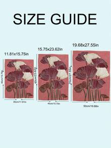1pc Burgundy Poppy Art Print, Lotus Ukiyo-E Botanical Poster, Blue Floral Wall Art, Festival Gift,Suitable For Bedroom,Living Room,Kitchen,Wall Arts,Wall Decor,Home Decor,Room Decor, Canvas Wall Art, Posters, Wall Art With Frame, Optional Frame ﻿ ﻿ - 1PCS - View 9