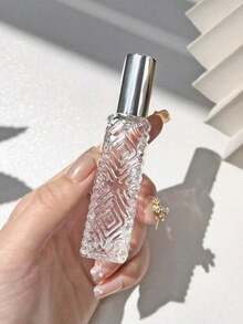 1, 2 Or 4pcs 0.41oz Aluminum Spray Head Glass Bottle, Diamond Pattern Mini Spray Bottle For Perfume Decanting - Multicolor - View 2