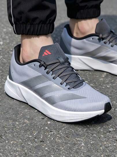  Giày chạy bộ nam adidas Duramo RC2, thoải mái và đa năng, giày thể thao và thường ngày, màu xám JS4430