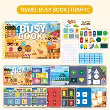 Juego de libro de actividades con pegatinas reutilizables, libro de juego de pegatinas amigable para viajar con múltiples temas de escenas, libro de actividades con pegatinas reutilizables, colección de libros de juego de escenas divertidas - Multicolor - Ver 13