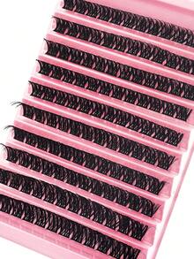 120/120/120/110 cặp mi giả D Curl tự làm, 80 cặp mi giả D, mi nối D Curl 0.07mm hỗn hợp tự nhiên, mi giả siêu dày và dài, mi đơn xoăn, mi mỏng và dài, mi dài và có vẻ ngoài giống hoạt hình, phù hợp cho người mới bắt đầu tại nhà. 120 cặp mi giả siêu dày, 120 cặp mi giả dung lượng lớn, mi giả, mi riêng lẻ, mi, mi giả. - Xem 6