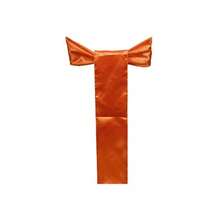 Lazo de satén para decoración de sillas de 6 x 108 Pulgadas para Banquetes de Boda decoración de Cocina Paquete de 50 Naranja - Anaranjado - Ver 5