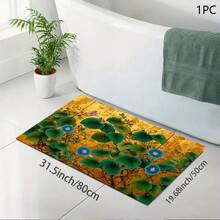 1 件装旋花印花沥水垫/吸水垫/干燥垫，适用于咖啡机、餐具 - 吸水性强的聚酯纤维桌面保护垫，带橡胶防滑垫，可用于厨房台面装饰、家庭酒吧和餐桌 - 彩色 - 查看 8