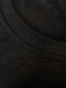 Camiseta de mujerPlayera estampada con diseño de texto para el día de las madres, diseño estampado, playera colorida, moderna, casual, cuello redondo, manga corta, ideal para el 10 de mayo, holgada, a la moda, para uso diario.Cómoda y ligera - Negro - Ver 5