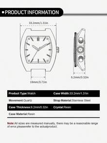 Reloj digital cuadrado para hombres Casio, correa de acero inoxidable, movimiento de cuarzo, multifunción resistente al agua, regalo para hombres A159W-N1 - Negro - Ver 7