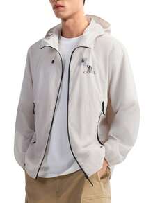 CAMEL CROWN Jaket Pelindung Matahari Ringan Pria, Jaket Pelindung Matahari Benang Asli untuk Musim Semi/Panas di Luar Ruangan, Jaket Pelindung Matahari Wanita dengan Potongan Ramping dan Menyerap Keringat, Jaket Olahraga - Abu ek - View 1