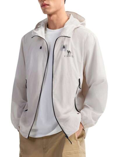 CAMEL CROWN Chaqueta protectora solar para hombres, chaqueta protectora solar de primavera y verano de hilo original para exteriores, chaqueta protectora solar ajustada a la cintura y de ajuste ceñido para ciclismo en estado húmedo para mujeres, chaqueta deportiva