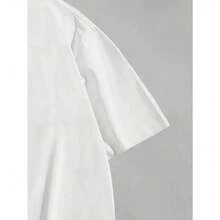 ‌Camiseta de Hombre con Estampado de Iron Wire y Cartas de Poker, Estilo Urbano para Verano‌ - Blanco - Ver 6
