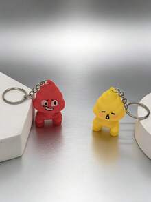 1pc/4pcs New Creative Poop Keychain, Bag Charm - Poop Doll Keychain - View 3