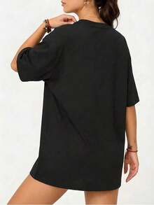 Women T-Shirts - Black - View 4