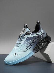 Zapatillas de running para hombres, zapatos para ir al trabajo, caminar, tenis, deportes casuales, fitness, ligeros, cómodos, versátiles, duraderos, unisex, para todas las estaciones - Azul - Ver 3