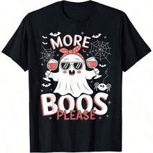 1 Pc. "Humidity Is Like An Oyster," A Funny Sfish Shuck T-Shirt For Men And Women, Suitable For Year-Round Wear, Short-Sleeved Crew Neck T-Shirt, Printed On One Side, 220g Pure Cotton, A Fun Printed Top For Women. 100% Cotton With Graphic Print - 黑色5 - 查看 7