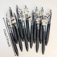 Bộ 1/3/5 bút bi hình gấu trúc, mực đen, viết trơn tru, thích hợp cho học tập, văn phòng, nhật ký. - A - Xem 4