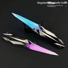 2026新款 1件裝 Valorant Singularity 2.0 蝴蝶武器周邊 可折疊酷炫小玩意 塑膠蝴蝶劍模型裝飾品 節日禮物 生日禮物 縫紉玩具 旅行玩具 教室紓壓玩具 迷你小物 洗澡玩具 聖誕文具 壓力球 萬聖節禮物 完美禮物 - 彩色 - 查看 3